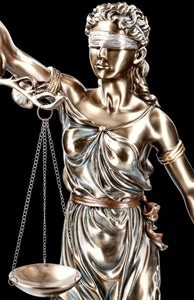 figur af Justitia, Retfærdigheds gudinde